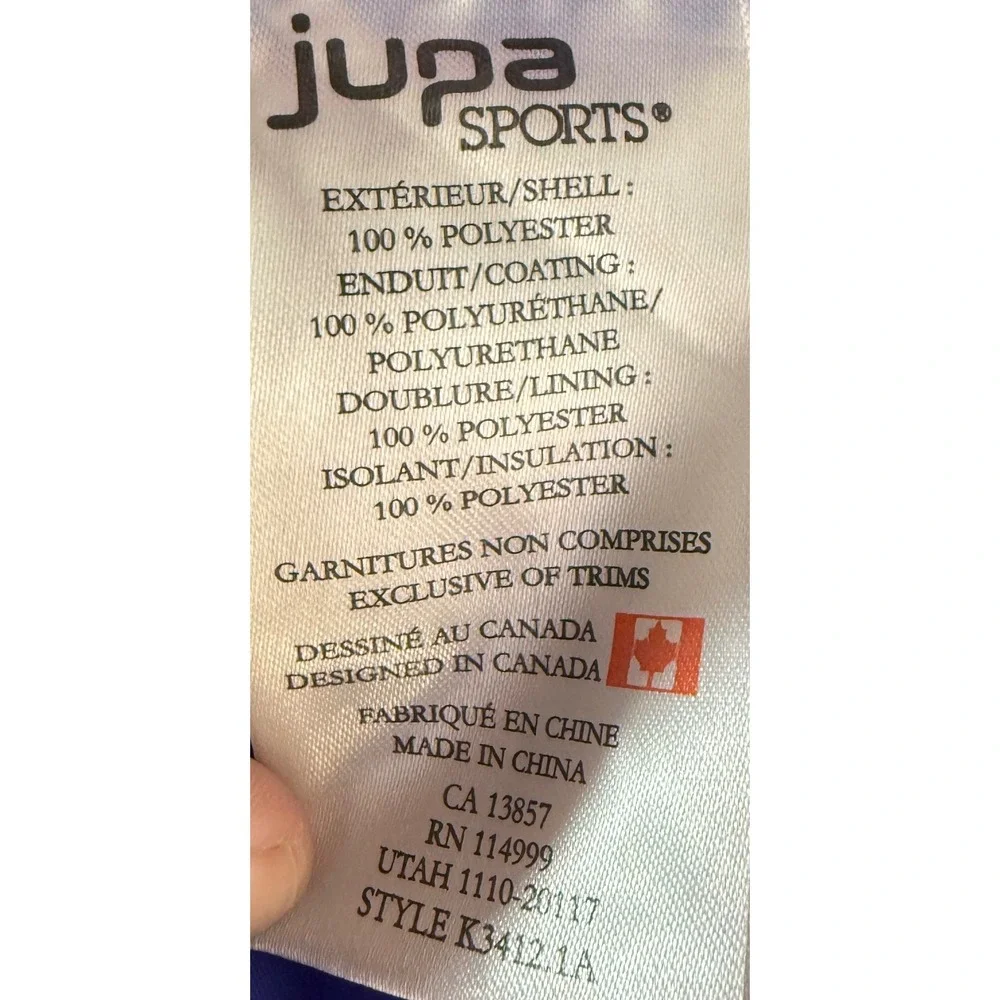 Jupa Kids Ski Jacket Purple Blue‎ Waterproof Breathable Hooded Size 12